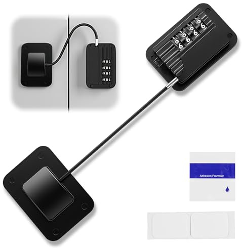 Serratura Frigorifero con Codice per Bambini, Blocco di Sicurezza per Finestra, Porta, Cassetto, Armadio Senza Forature, con Colla Nano Rimovibile, Adatta a Frigoriferi e Altri Luoghi