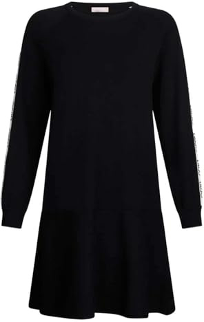 Liu Jo Abito Donna in Maglia TF5288 (IT, Testo, XS, Regular, Regular, Nero)