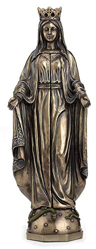 Madonna Figur Triptychon Hausaltar Bronzefarben Antik Stil Sakrale Skulptur Bronzeschicht WU75630A4 Palazzo Exklusiv