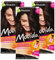 Garnier Tönung, Pflege-Creme, Intensiv-Tönung Haarfarbe, für leuchtende Farben, auch für graues Haar, ohne Ammoniak, Movida, 45 Dunkelbraun, 3er Pack Haarcoloration-Set