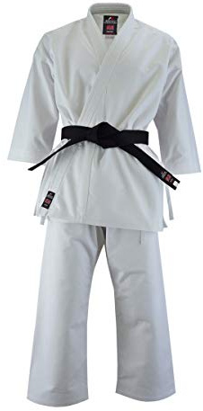 Malino - Traje de karate profesional para adulto, lona de un lado, 14oz, color blanco, talla 3/160