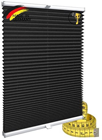 Gardinen21 Konfigurieren Sie Ihr eigenes Plissee mit Bohren Maßgefertigt für Türen & Fenster | Sonnenschutz und Blickdichte Rollos