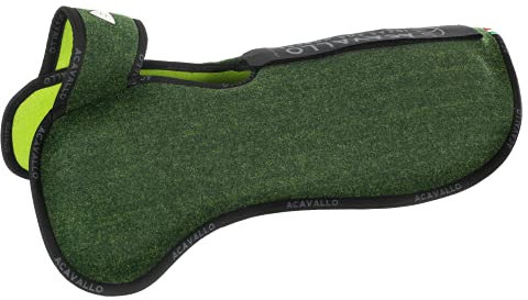 Acavallo Pad Widerristfreies Taschenkonfigurationspad, doppelseitig Filz | Farbe: Forest/Green | Größe: OneSize