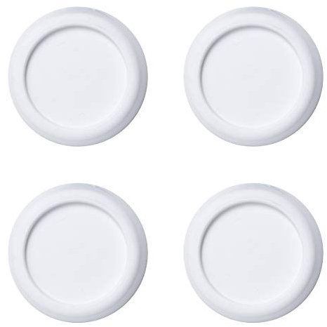 sossai® Pulsar - amortiguador de vibraciones para lavadora | Almohadillas lavadora | 4 piezas | Color: blanco | antivibraciones | antideslizante