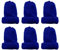 MIJOMA 6 Stück Set Eierwärmer-Strickmütze, Eiwärmer aus Strick, gestrickte Eierwärmermützen für Frühstückseier, Mini-Mütze Bastelbedarf, Geschenkidee Geburtstag (Dunkelblau)
