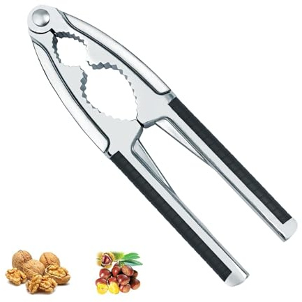 YunZCHENSH Nutcracker Stainless Steel Walnut Opener Tool Heavy Duty with Non-Slip Handle Walnut Cracker for Walnut All Sorts of Nuts Shell Seafood