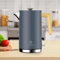 London Boutique Electric Kettle, Stainless Steel kettles Electric, Cordless Fast Boil Electric kettle with Wood Effect, Boil Dry Protection, Anti-Scale Filter, UK Strix Controller,3KW Grey