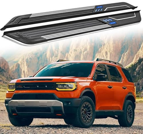 Lot de 2 pédales fixes pour marchepied latéral avec barre Nerf pour Honda Passport 2026.