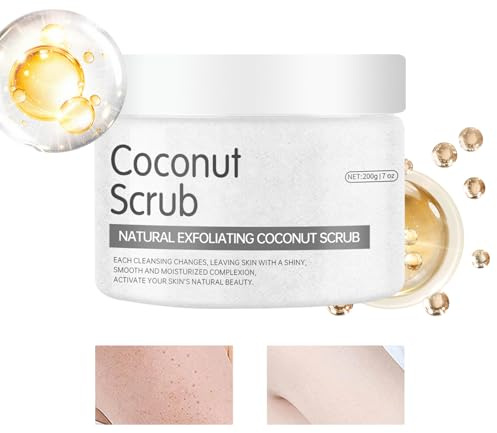 Körpersalz-Peeling | 200 g Körperdusche mit natürlichem Salz | glättendes Peeling für die Haut – für Glanz, Pflege abgestorbener Haut, Schönheit für Hände und Füße, Rücken und Knie, S