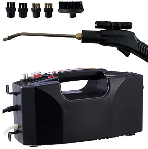 Nettoyeur vapeur haute pression 3000 W, appareil portable à usage commercial avec tuyau vapeur double couche épais de 3,2 m, nettoyeur vapeur portatif pour la cuisine, la salle de bain et le mobilie