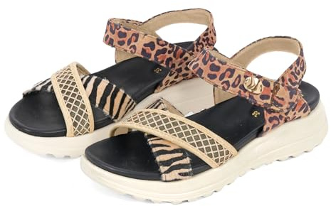 PERLETTI Sandales Sneakers Femme Été - Chaussures Ouvertes Confortables Légères - Nu-Pieds Plateforme avec Semelle Antidérapante