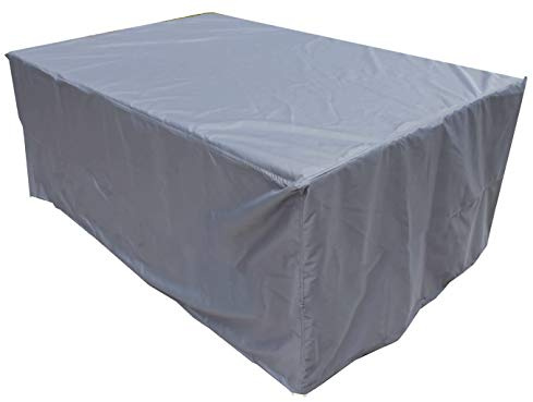 Kaufpirat Premium Abdeckplane 180x95x80 cm Essbank Sitzbank Holzbank Gartenmöbel Gartentisch Hülle Abdeckung Haube Schutzhülle Abdeckhaube 900 D, 500 g/m², 6.000 mm Wasserbeständigkeit Anthrazit