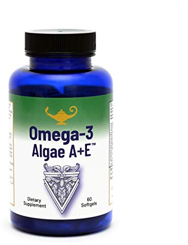 RnA ReSet Omega-3 Algae A+E – Plant-Based DHA & EPA with Vitamins A and E, Fish Oil Alternative (60 Softgels) NSF Contents Certified, Cardiovascular Health, Joint Support, Brain Health