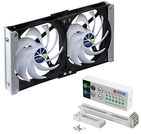 Titan TTC-SC20(C)+ 140 x 25 mm, IP55, doble ventilador para frigorífico