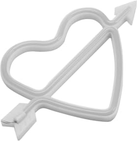 Uonlytech Neon Zeichen Herz Form Dekorative Lampe Herz Neon Lichter für Hochzeit Decor Beleuchtung