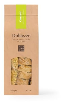 Cantucci di Lusso al Pistacchio e Nocciola – 250 g | Biscotti Toscani con Arancia Candita e Gocce di Cioccolato Fondente