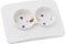 jojofuny 2 wandsteckdose wall socket steckschrank steckdosenblende steckschloss steckdosentresor steckmasse Mobiltelefon Steckdose deutsche steckdose Ladegerät Mauer Erdungsstecker 16a Weiß