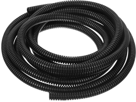 sourcing map Wire Loom Tubing 3-meter - 6.5mm, Wire Conduit Hose Cord Protector Cable Sleeves Flexible Electrical Wire Cover