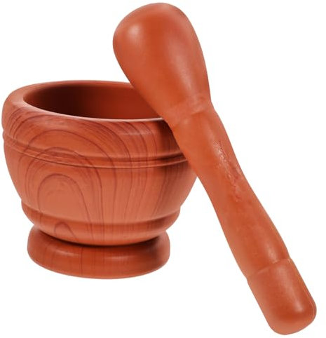 Cabilock Mortier à Ail Plastique Réutilisable Avec Pilon Bol De Broyage Pour Cuisine Maison Presse Ail Gingembre Épices Simple Utilisation