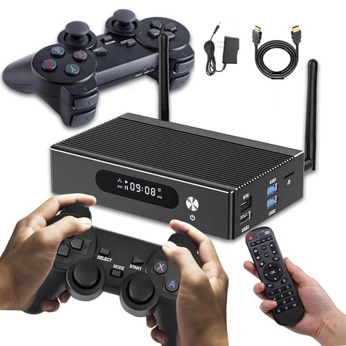 Consola Retro Super Console X3 Pro con más de 70 000 Juegos, más de 60 emuladores, WiFi 2.4G y 5G, BT5, integración de Sistemas EmuELEC 4.6, Android y CoreELEC 3, Consola de Juegos Retro (128G)