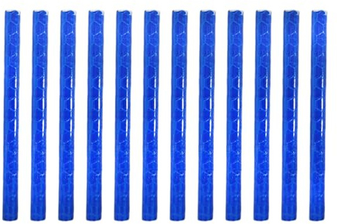 QACUU 12PCS Reflective Spoke Covers for Bicycles, Bike Reflectors and Reflective Stickers for Night Riding, Bicycle Accessories for Visibility, Bike Parts for Wheel Spokes, Easy to Install