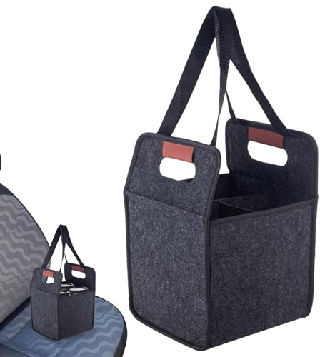 Reusable Drink Carrier - Reusable Drink Cup Carriers with Handles | Foldable Felt Coffee Transporting Tote Bag for Food Delivery Outdoor Grocery Picnic Cruise Takeaway Daily Commute Party