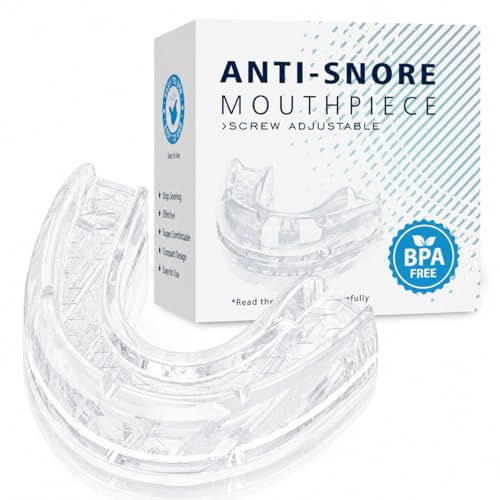 Schnarchstopper Anti Schnarch, Schnarchschiene– Ergonomisch, Effektiv Gegen Schnarchen, Anti-Snoring Mouth Guard, Verbessert Schlafqualität für Männer und Frauen (Weiß)