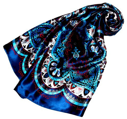 Lorenzo Cana Damen Seidentuch aufwändig bedruckt Tuch 100% Seide 90 cm x 90 cm harmonische Farben Damentuch Schaltuch 89083