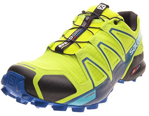 Salomon Men's Speedcross 4 Trail Running Shoes, Lime Green, 10.5 D US