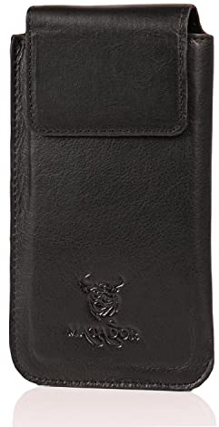 MATADOR Handy Gürteltasche Echt Leder für Samsung Galaxy S26 Ultra S25 / S24 / S23 / S22 / S21 - Ultra | Vertikal Gürtel Tasche Handytasche Hülle für Smartphone | Handyhülle Holster Case Schwarz