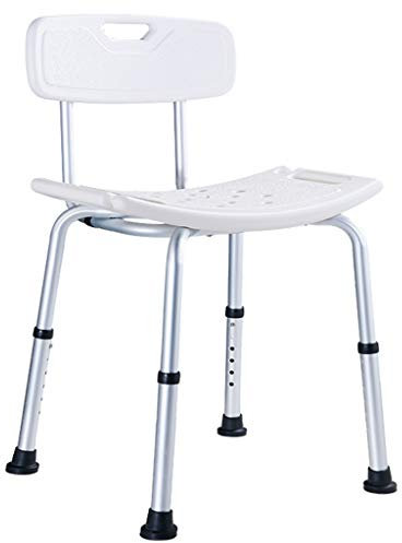 Sgabello Doccia Sedia da Doccia Sedile da Bagno/con braccioli Imbottiti e Schienale/Ottimo per vasche da Bagno/Supporta Fino a 150 kg Handicap per Adulti