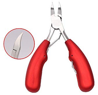 Cortadores de tenazas tijeras Uñas alicates Clipper Exfoliante tijeras Con doble primavera Profesional de uñas Clippers Grueso Uña del dedo del pie red
