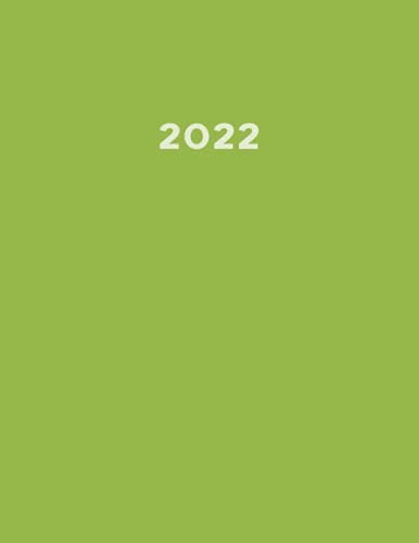 2022: Großer XXL Kalender 2022 A4 I 1 Tag 1 Seite mit Zeiteinteilung I 400 Seiten I Endlich genügend Platz zum Planen, Organisieren und Notieren! I ... I Kalenderbuch I Farbe Hellgrün