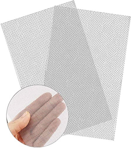 2 Stück Edelstahl-Drahtgeflecht, 20 Mesh, Lüftungsgitter, 30 x 20 cm (300 x 210 mm), hartes und hitzebeständiges Siebnetz, rostfrei, 304 Edelstahl, 1 mm Loch, leicht zu schneiden