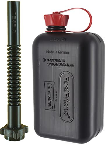 FuelFriend®-BIG max. 2,0 Liter DIESEL- Kleinkanister Mini-Reservekanister + Premium-Ausgiesser