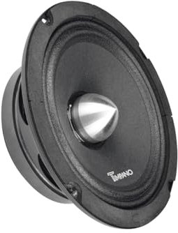 TIMPANO TPT-MR6-4 Bullet 6.5 Pro Audio Mid-Range Speaker - 6.5 Mid-Range Speaker for Car Audio - 4 Ohms, 125W RMS Power, Mid-Range Speakers