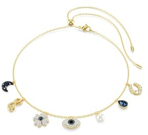 Halskette mit Swarovski, Metall