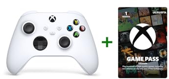 Xbox Wireless Controller - Robot White + Game Pass Ultimate | 1-Month Membership