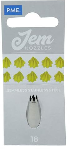 JEM NZ1B Douille pour Fleurs en Forme de Goutte, Acier Inoxydable, Argent, 2 x 2 x 3.5 cmNZ1B