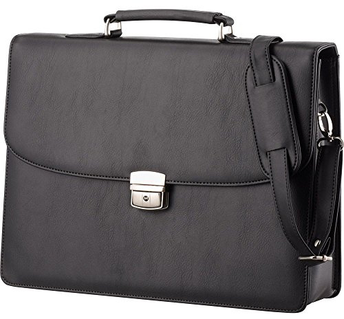 ALASSIO Aktentasche Anzio, 38 cm, 10 L, Schwarz