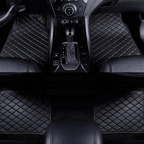 ELEDVB Cuero Alfombrillas Coche para Lexus NX NX200t NX300 NX300h 2015-2018, Auto Todo Clima Alfombrillas Impermeable Antideslizantes Juego Completo Accesorios de Coche,Black-RHD