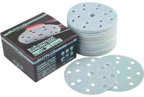 Disque abrasif 150mm, Disques de Ponçage auto-agrippants de 6 Pouces à 15 trous, 100 Disques de Ponçage Ronds, 80 Grains, Tampons de Ponçage Assortis Pour Ponceuse Orbitale Aléatoire
