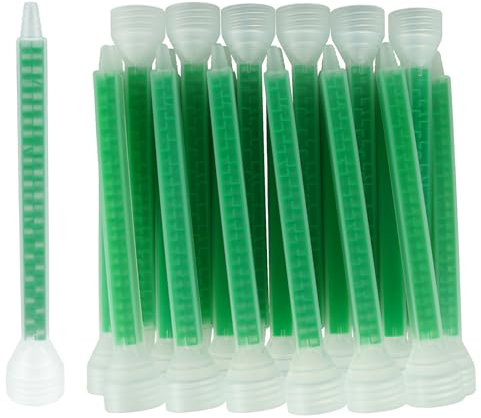 20 Pieces Mixing Nozzle Static Mix Nozzle Adhesive Tips Square