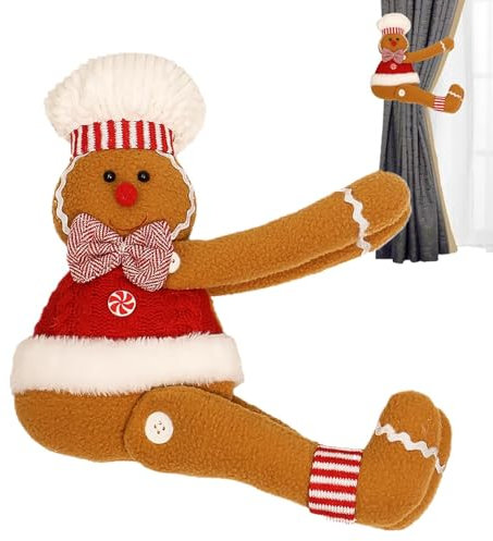 Abrazaderas de Cortinas decorativas,abrazas de Corbatas de Navidad Lindas de especia, Abrazaderas de cortinas, Abrazaderas de Cortinas para Vacaciones de Navidad