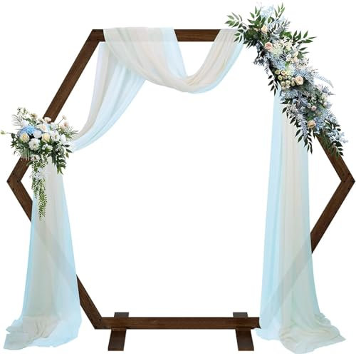Arco per Matrimonio,Arco da Giardino,Arco in Legno,Arco per Rose Rampicanti,Garden Pergolas,Esagonale,per Feste di Compleanno,Matrimonio,Decorazione da Giardino