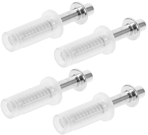 DOITOOL Kit de Réparation Quincaillerie pour Porte Pliante Coulissante 4pcs en Métal et Plastique, Charnières Solides pour Portes Doubles de Placard, Usage Résidentiel ou Commercial