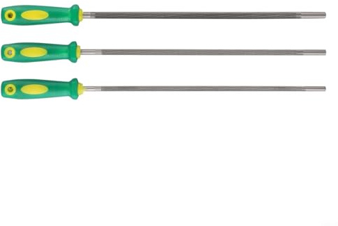 Round For Chainsaw For Chain Files Set 3pcs 4mm 4 8mm 5 5mm High Carbon Steel Sharpeners for For Chainsaw For Chain Maintenance and Wood Cutting Tools