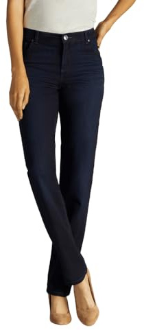 Lee Jeans de Pierna Recta de Ajuste Relajado, Niagara, 16 Corto US para Mujer