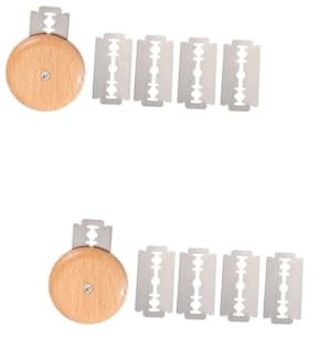 Zerodeko 2sätze Küchen Brot Trimmer Cutter Klingen Und Edelstahl-bäckerwerkzeug Für Perfektes Einschneiden Von Brot Kuchen Und Teig Einfach Zu Reinigen Langlebig Und Vielseitig