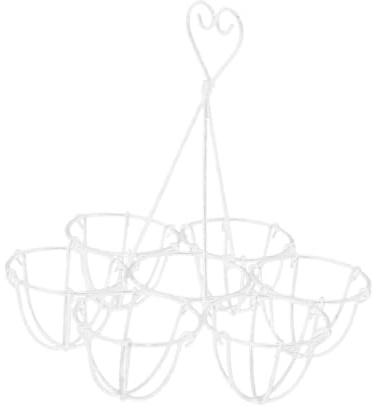 Eierhalter aus Metall, Draht-Eierregal für Esszimmer, Arbeitsplatte, Dekoration, Weiß